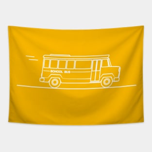 Short School Bus Design for a Skoolie Owner Tapestry