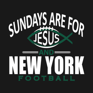 New York Pro Football - Funny Jesus on Sunday T-Shirt