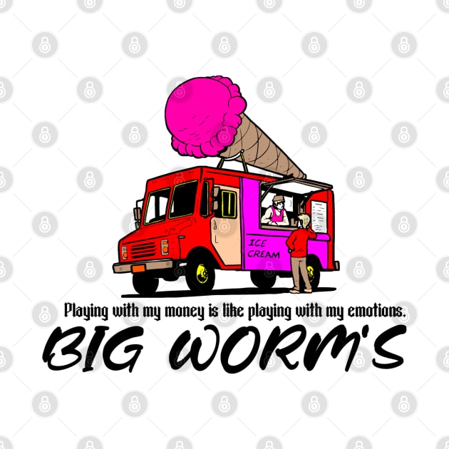 Big worm t-shirt by Sons'tore