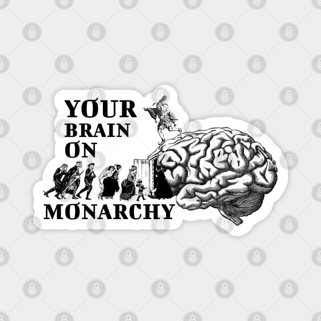 YOUR BRAIN ON MONARCHY #3 Magnet by Spine Film