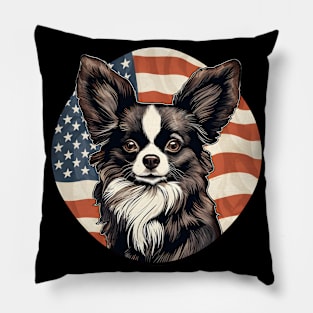 Patriotic Papillon Pillow