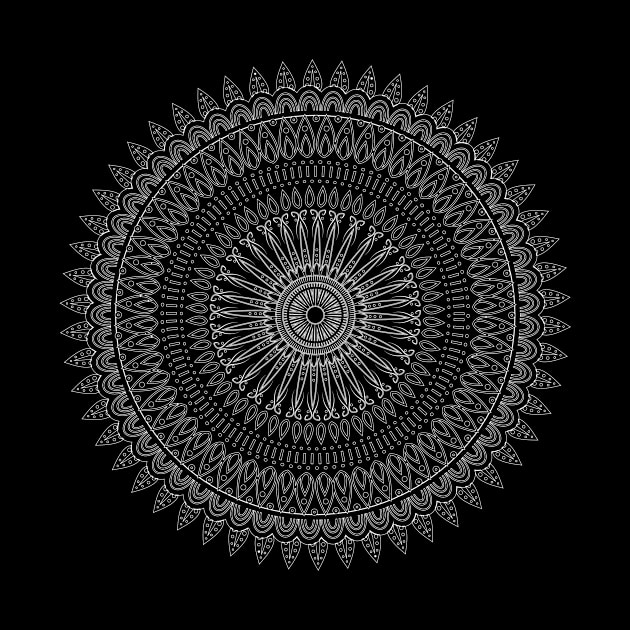 White Mandala by BeCreativeHere