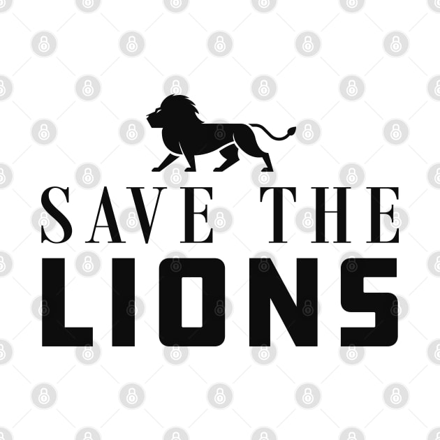 Lion - Save the lions by KC Happy Shop