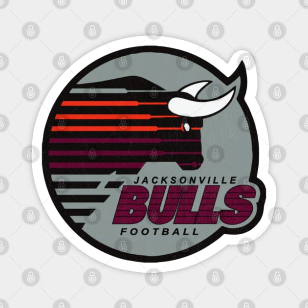 DEFUNCT - Jacksonville Bulls Football USFL Magnet by LocalZonly