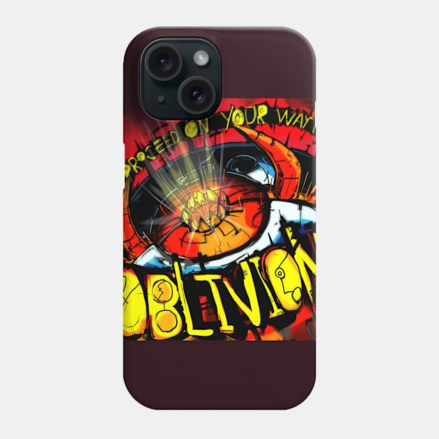 Proceed on your way yo oblivion Phone Case by cosmosjester