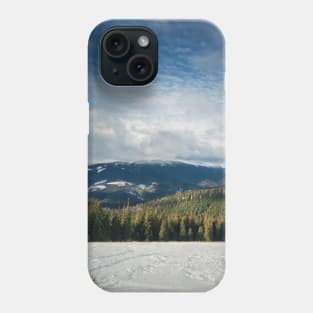 top peak of the Bukovel ski resort Phone Case