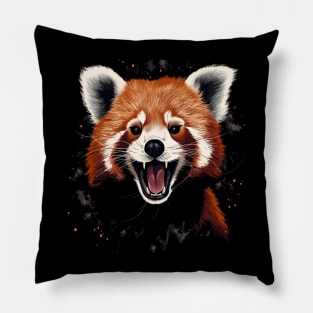 Red Panda Smiling Pillow