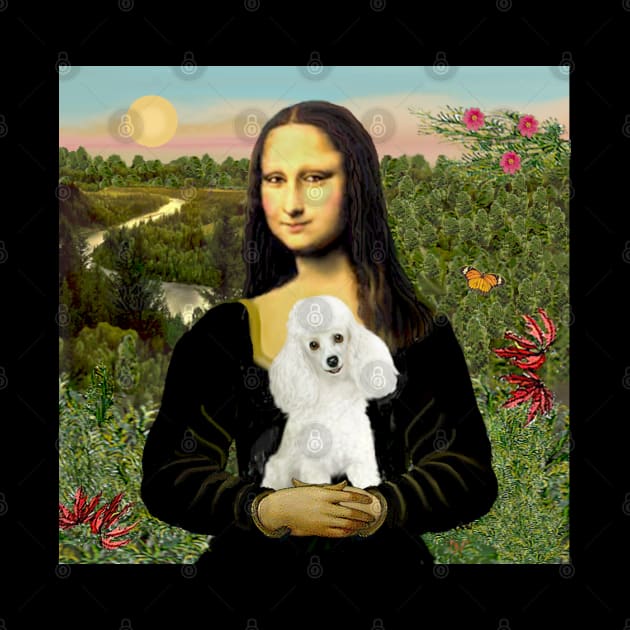 Mona Lisa and her White Toy Poodle by Dogs Galore and More