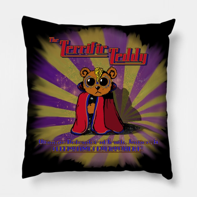 The Terrific Teddy Pillow by ImpArtbyTorg