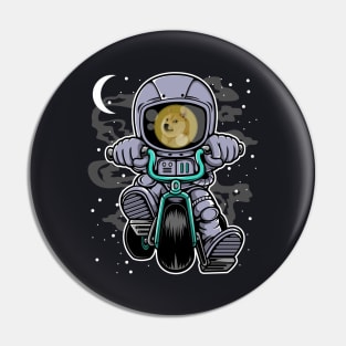 Astronaut Dogecoin DOGE Coin To The Moon Crypto Token Cryptocurrency Wallet Birthday Gift For Men Women Kids Pin