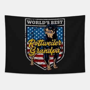 Worlds Best Rottweiler Grandpa Tapestry