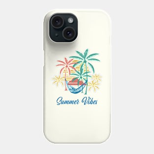 Summertime - Retro Summer Vibes (Blue) Phone Case