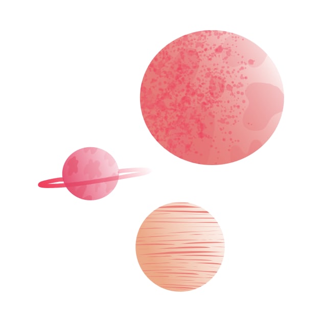 Pink Planets by Haleys Hand