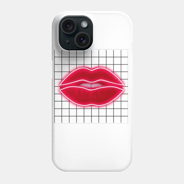 Lip Grid Phone Case by Motherpop1