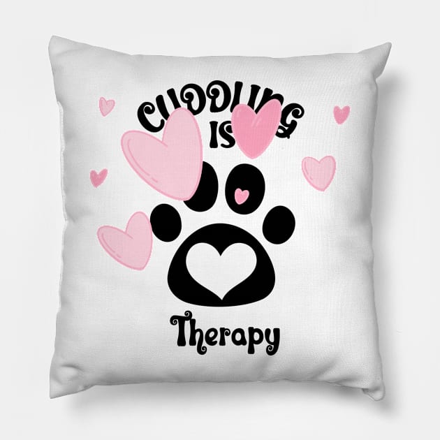 Cuddling Is My Therapy Pillow by NICHE&NICHE