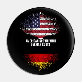 American Grown with German Roots USA Flag Pin