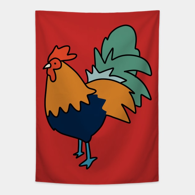 Rooster Tapestry by saradaboru