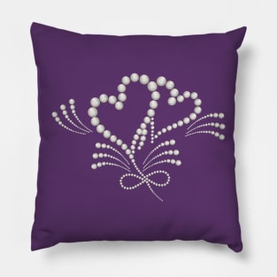 Pearl hearts Pillow