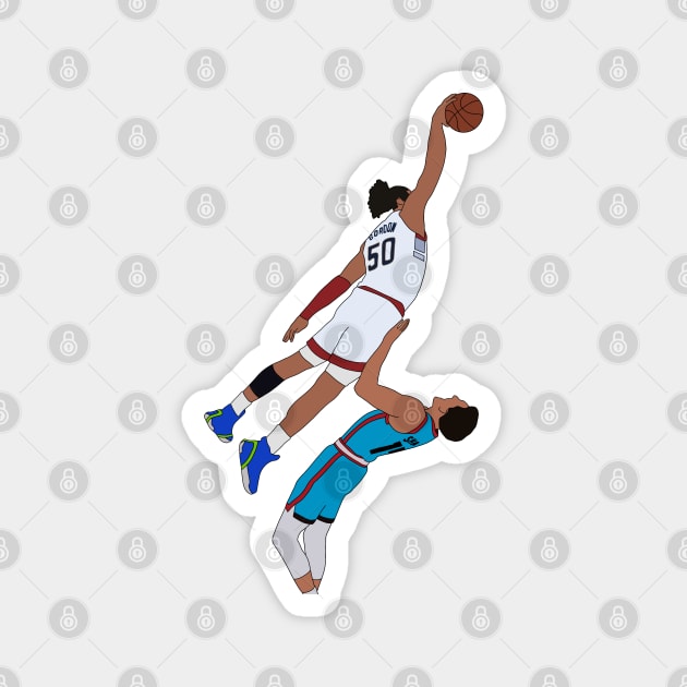 Aaron Gordon Poster Dunk Magnet by whelmd