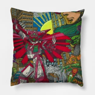 Giant Robot Madness! Pillow