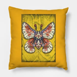 Surreal insect - butterfly Pillow