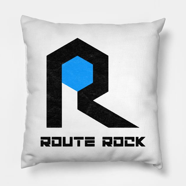 Route Rock Railroad Pillow by Turboglyde