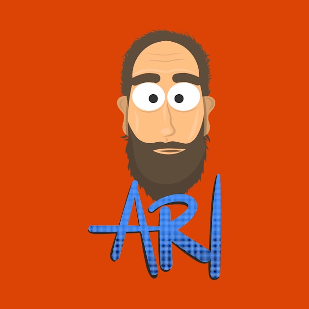 Ari Shaffir - Stand-Up Comedian Simple Illustration by Ina