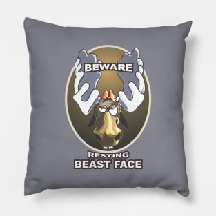 Resting Beast Face Pillow