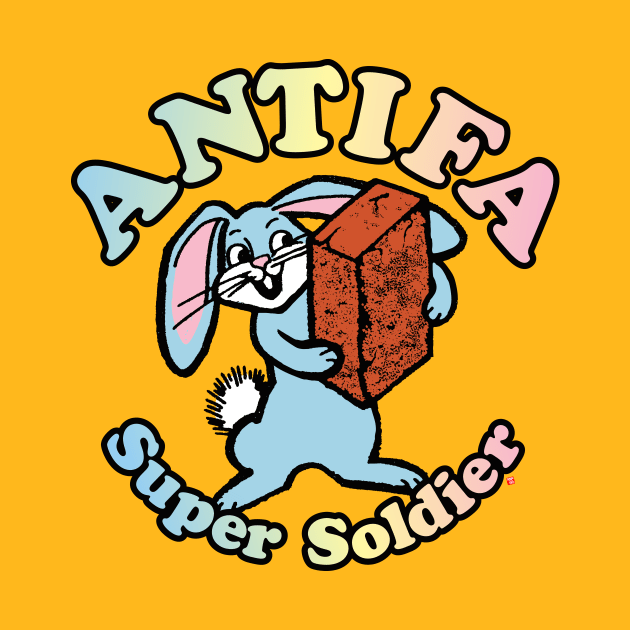 Bricktop Bunny - ANTIFA SUPER SOLDIER by TeeLabs