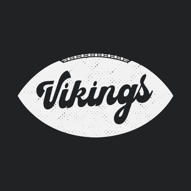 Retro Vikings Football by SLAG_Creative