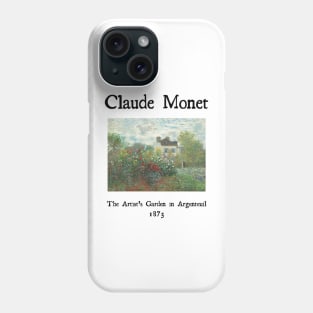 The Artist's garden in Argenteuil by Claude Monet Phone Case