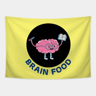 Brain Food | Brain Pun Tapestry