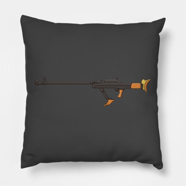 Anti Tank Rifle Pillow by KH Studio