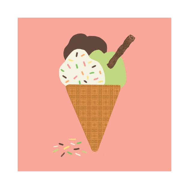 ice cream cone by tfinn