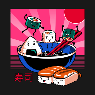 Sushi Retro Fun T-Shirt