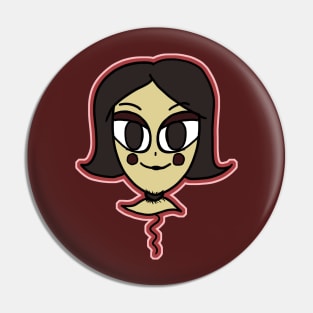 Clown-face Balloon Pin