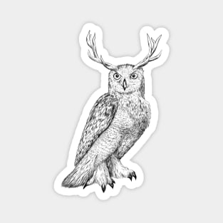 Great horned owl Magnet