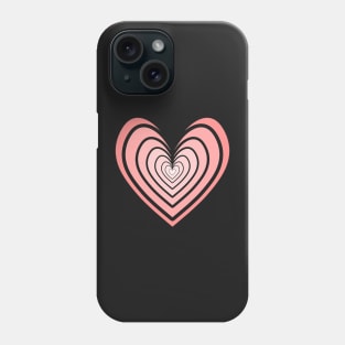 Rosy Heart (Salmon Pink) Phone Case