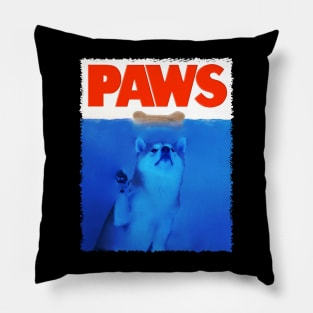 Shiba PAWS Fox-like Finesse, Tee Triumph for Doggy Aficionados Pillow