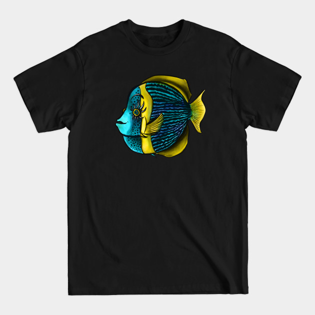 Disover Angelfish Tropical Fish With Eyelashes - Tropical Fish - T-Shirt