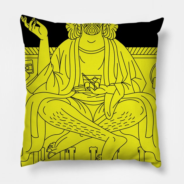 Chill_yellow Pillow by drugsdesign