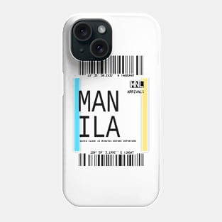 Manila Philippines planet ticket Phone Case