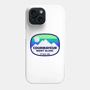 Ski Courmayeur Italy Skiing Mont Blanc Italia Matterhorn Phone Case