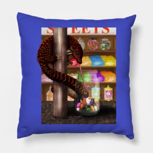 Beanz the Pangolin (print version) Pillow