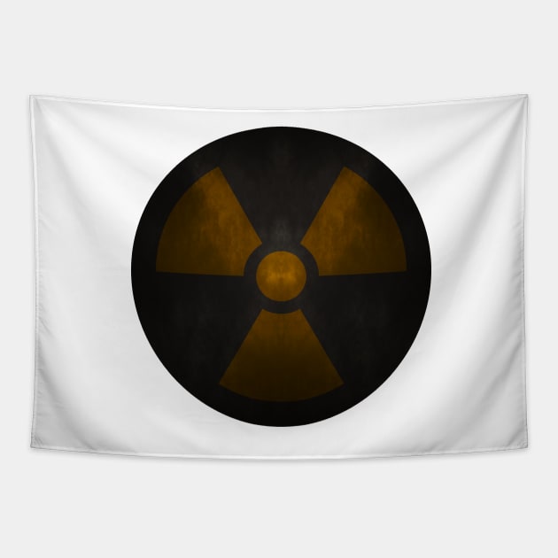 Dark and Smokey Radiation Symbol Tapestry by SolarCross