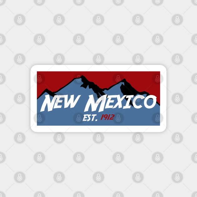 New Mexico Mountains Magnet by AdventureFinder