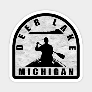 Deer Lake Canoeing Michigan Magnet