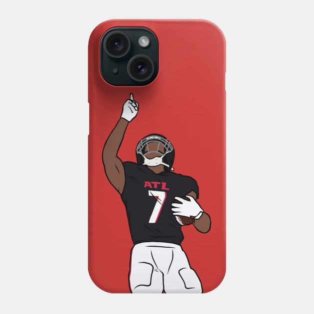 Bijan Robinson Pointing Up Phone Case by rattraptees