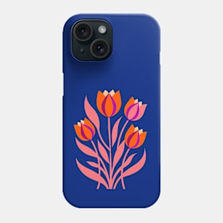 Red Tulips Floral Matisse Boho Design Phone Case