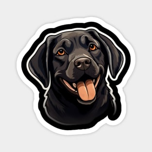 Cute Black Labrador Dog - Dogs Chocolate Labradors Magnet